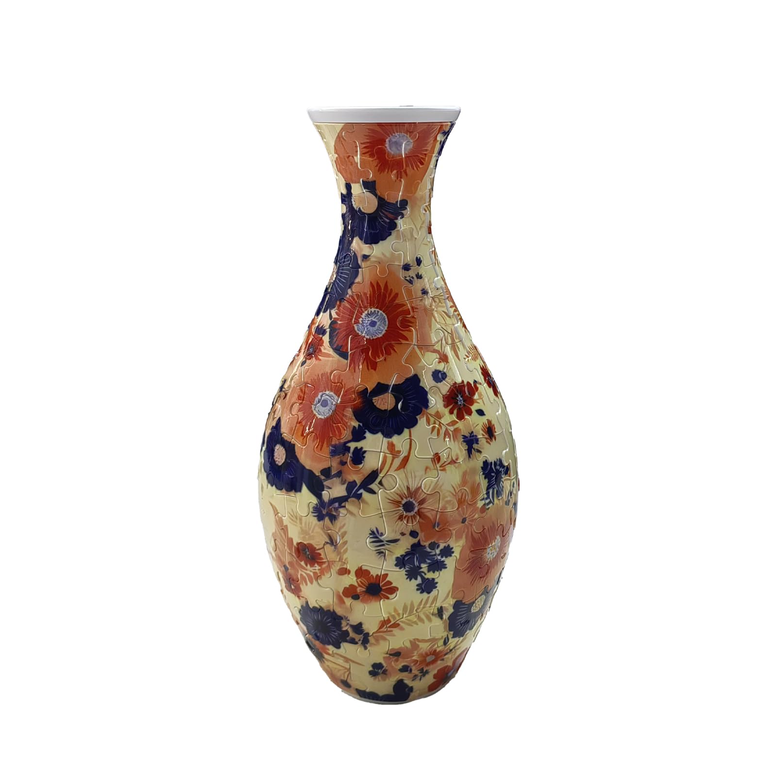 3D Puzzle Vase Unique Flower Vase for Adults Made by 160 Curved Plastic Puzzle, Relax Puzzles for Adults, DIY Jigsaw Creative Gift for Parents &