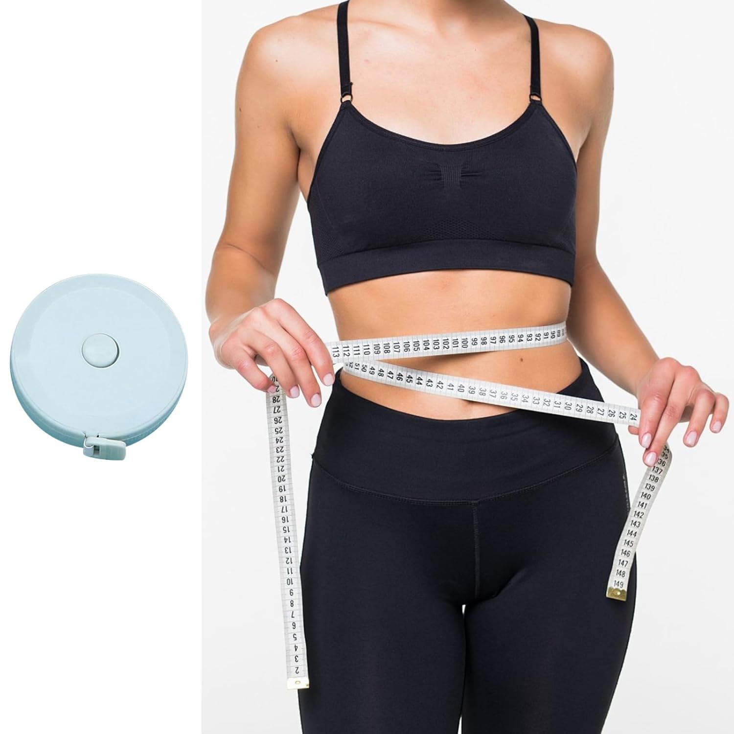 Mini Measuring Tape Soft Flexible Portable Double Sided Tape Measure Accurate 1.5m 59in Tool for Household Clothes Height Multi-Purpose