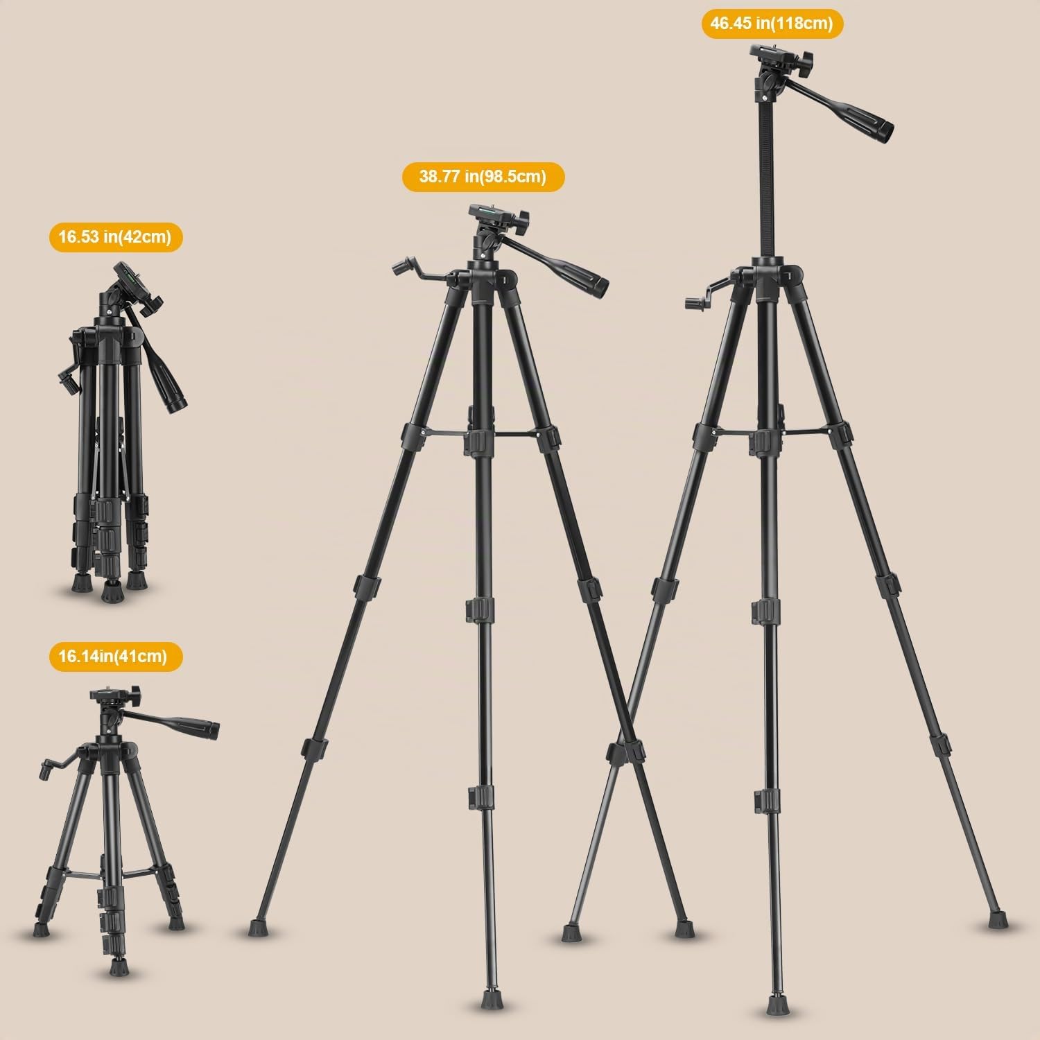 Niveau Laser Chantier Autonivelant avec Trépied, 4 x 360° Lazer Niveaux 4D 16 Lignes Laser, Autonivellement et Mode Pulsé Extérieur, 2 x Batterie, Nivellement Automatique, Support Rotatif