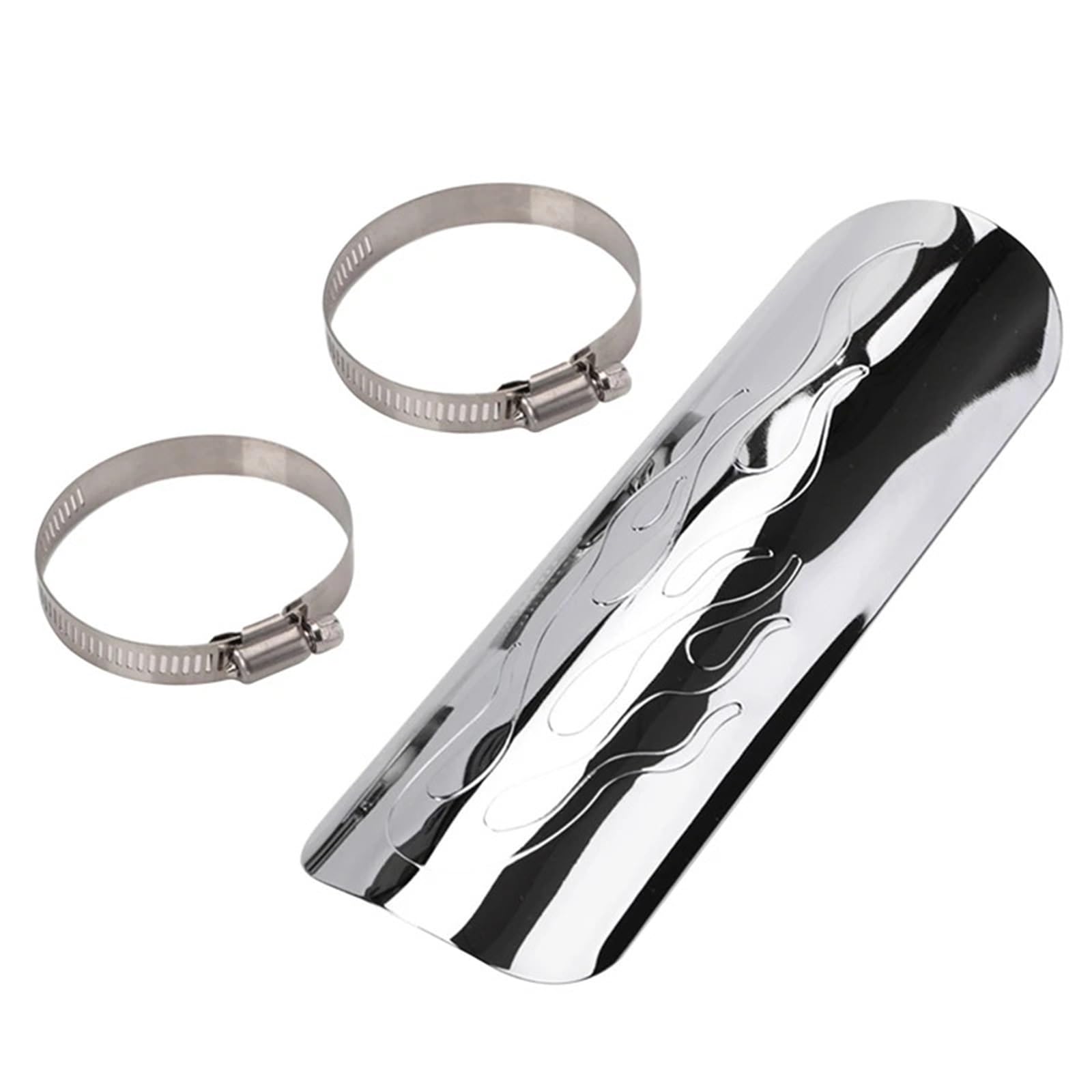 końcówka wydechu Tłumika wydechu motocyklowego, osłona termiczna do choppera, pasuje Yamaha Thermal-ABNF układ wydechowy samochodowy(White)