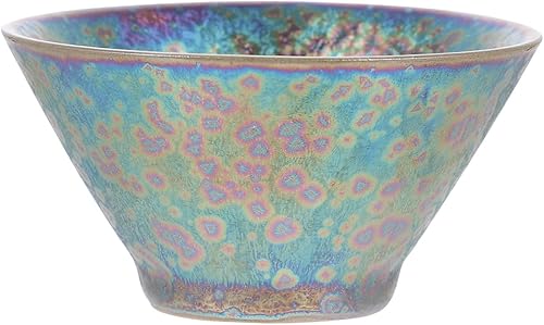 LIFKOME Taza de té china hecha a mano Jian Ware JianZhan Taza de té china imitación de la dinastía tradicional de la canción JianZhan Temmoku Negro