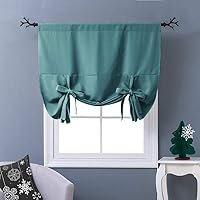 Vista 97 de NICETOWN Cortina Opaca para Ventana de Baño - Cortinas Enrollables de Privacidad con Aislamiento Térmico para Puerta de Vidrio/Ventana de Cocina