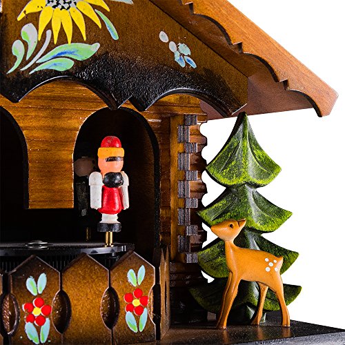 Kintrot KT60807 Cuckoo Clock Pendulum Quartz Wall Clock Black Forest House Home Decor thumb #4