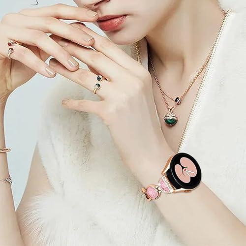 Miniatura 6 de Correas de reloj de 0.78 pulgadas compatibles con Amazfit Bip 3Bip 3 ProGTS 4 MiniGTS 2 3 4Bip U Pro para mujer, correa de metal de acero inoxidable