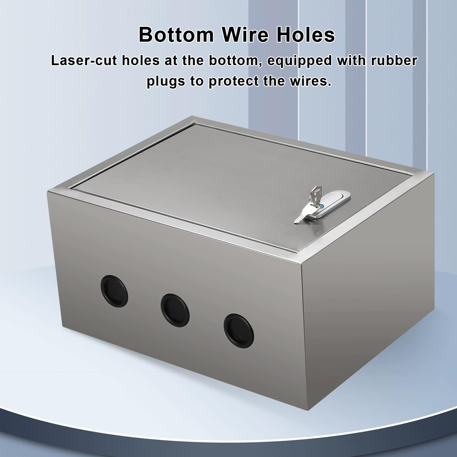 Heavy Duty IP65 Impermeabile Incattolare Elettrico Box 304 Acciaio Inox Chiudibile A Giunzione Chiudibile Con Piastra Di Montaggio Rimovibile Interno Uso Esteriore Per Applicazioni Commerciali Industr