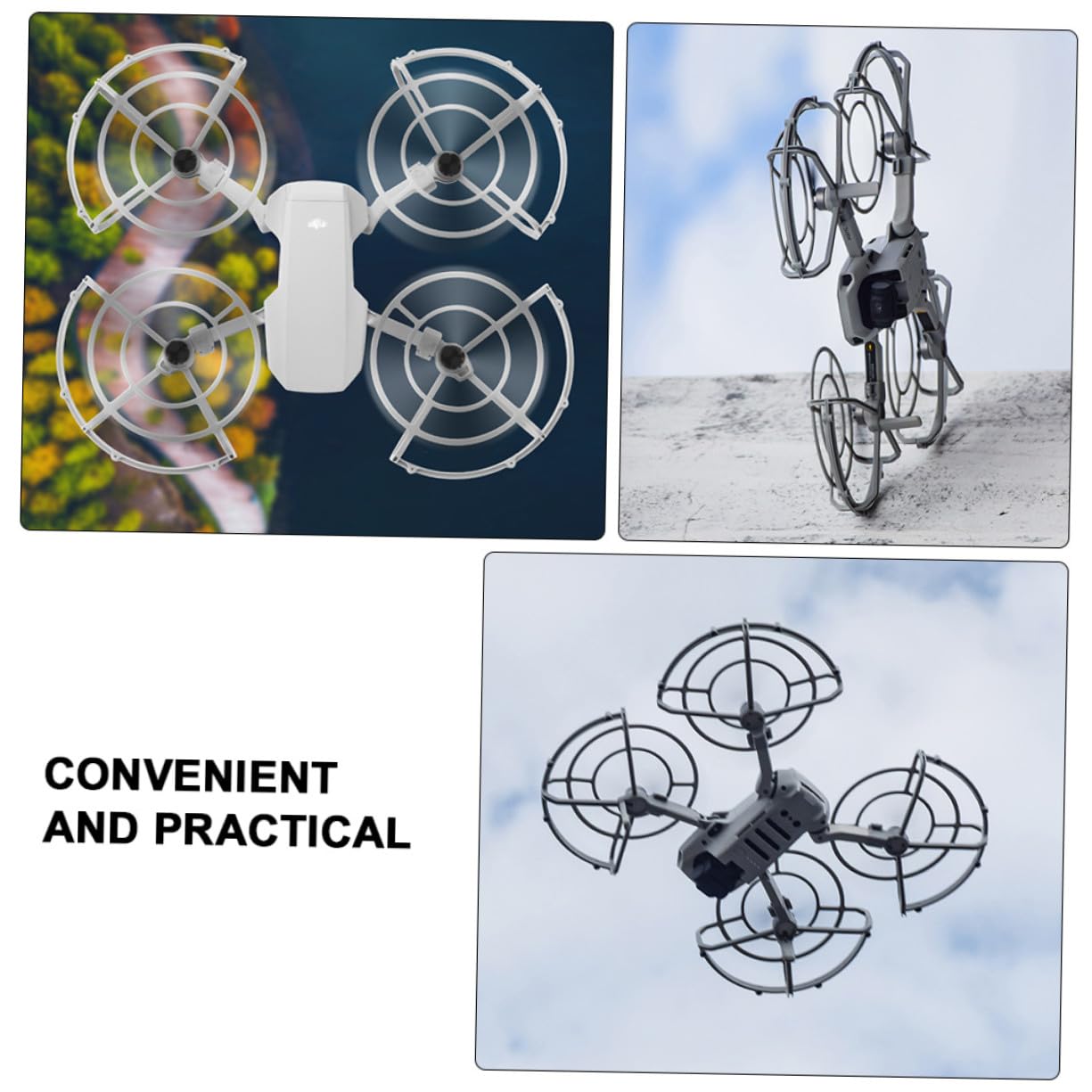 Protector de Hélices Extendido con Tren de Aterrizaje Compatible con Dron Mini Diseño Anticolisión y Absorción de para Evitar Daños y Lesiones