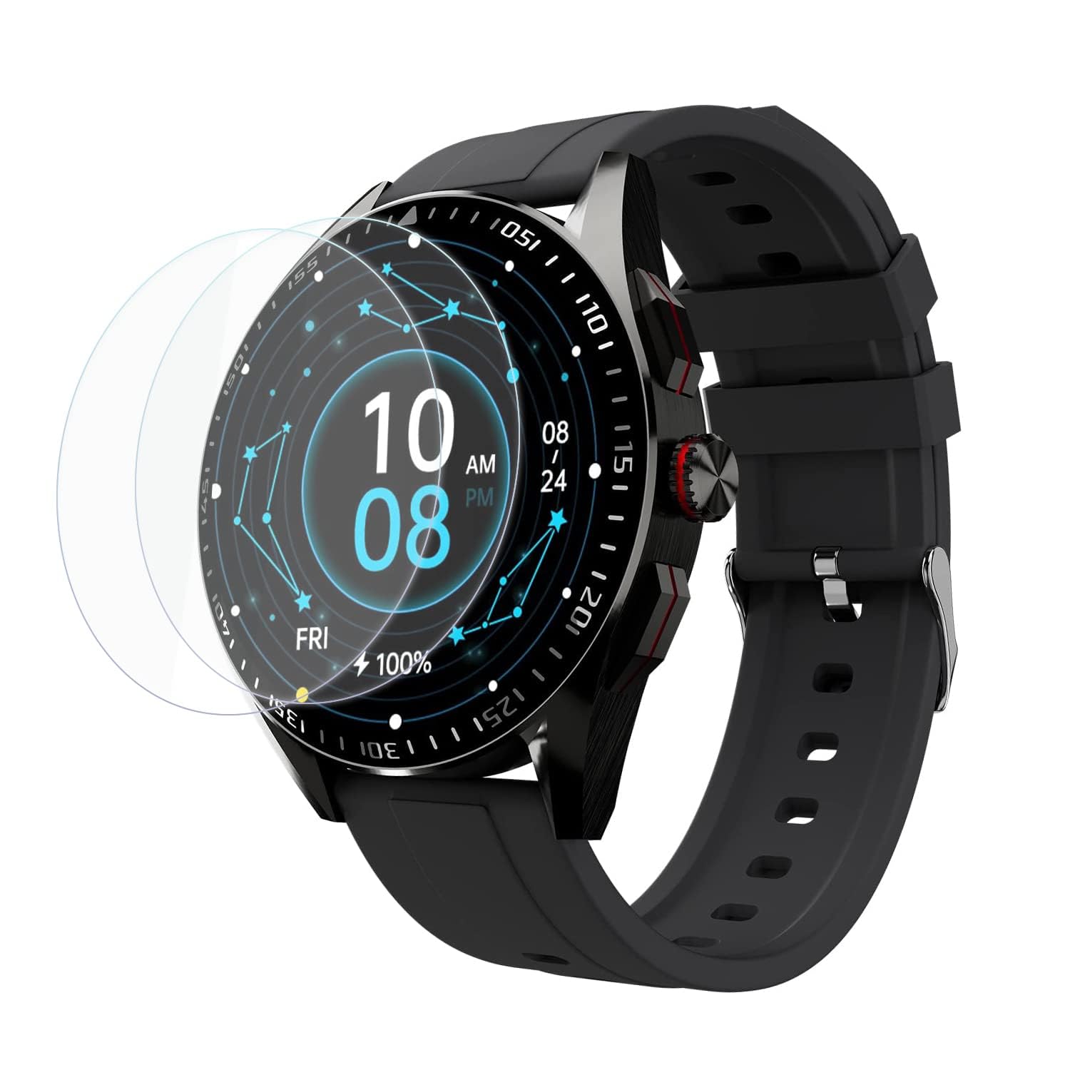 (pack of 2) Edge to Edge Tempered Glass For Fire Boltt Invincible Plus (1.43) Smart Watch, Pack of 2 (Air Bubble Proof, Anti Finger Print) (B0CBG5T2BK) Amazon Price History, Amazon Price Tracker