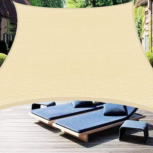 POYEE Toldo rectangular para patio de 16 x 20 pies, con bloqueo UV, con cuerda para patio trasero, jardín, césped, parque infantil