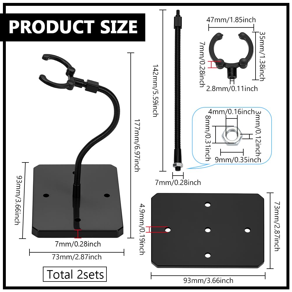 Soporte Transparente Ajustable Para Figuras De Acción – Base Hexagonal Y Columna Flexible, Fácil Montaje Sin Pegamento, Ideal Para Exhibir Muñecas Y Modelos