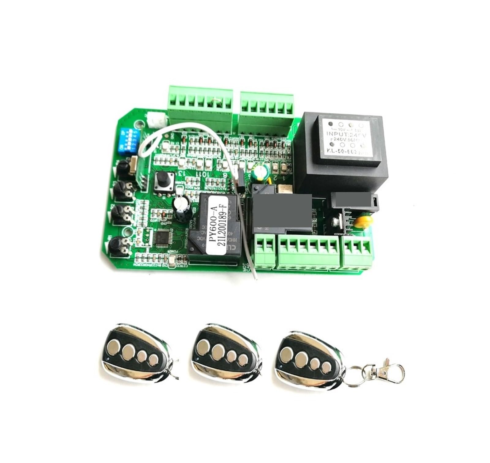 Versione universale cancello scorrevole motore apri scheda madre circuito sostituito 433,92 Mhz telecomando rolling code Residenziale, Commerciale(3 remote control kit)