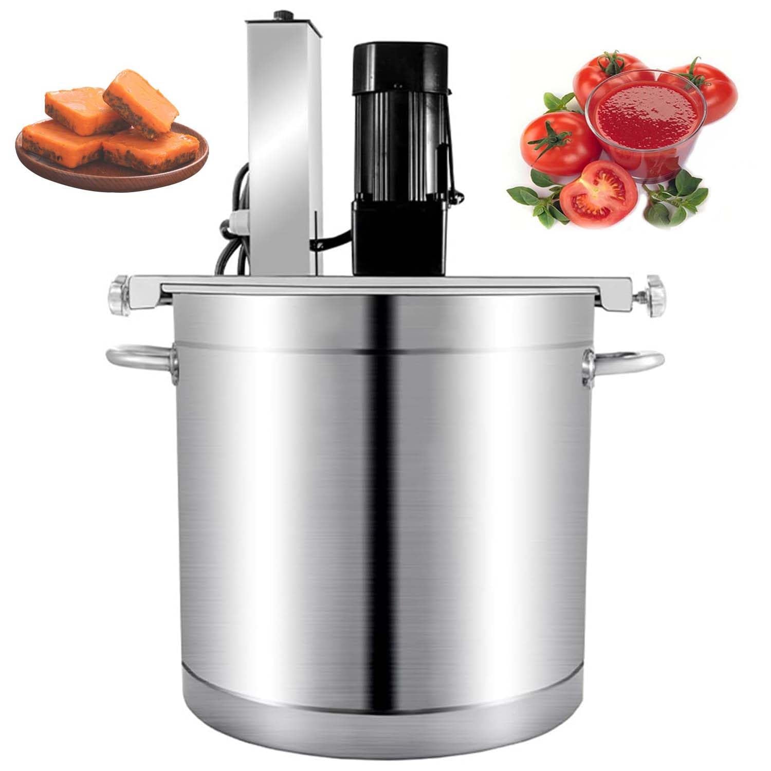 Hot Pot Ingredients Stir Frying Machine,Electric Food Stirrer Pot,Sauce Stirrer Frying Machine,Hot Pot Base Sauce Stainless Steel Stir Frying Machine,For Hot Pot Restaurants,40l,25L