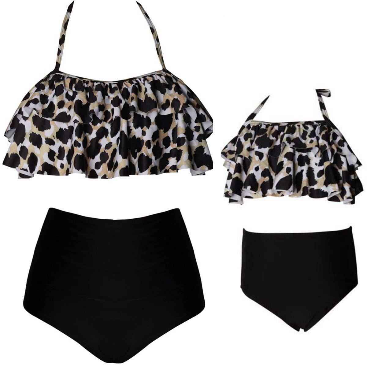 Mother Daughter Matching Swimsuits Family Mommy Girls Matching Swimwear