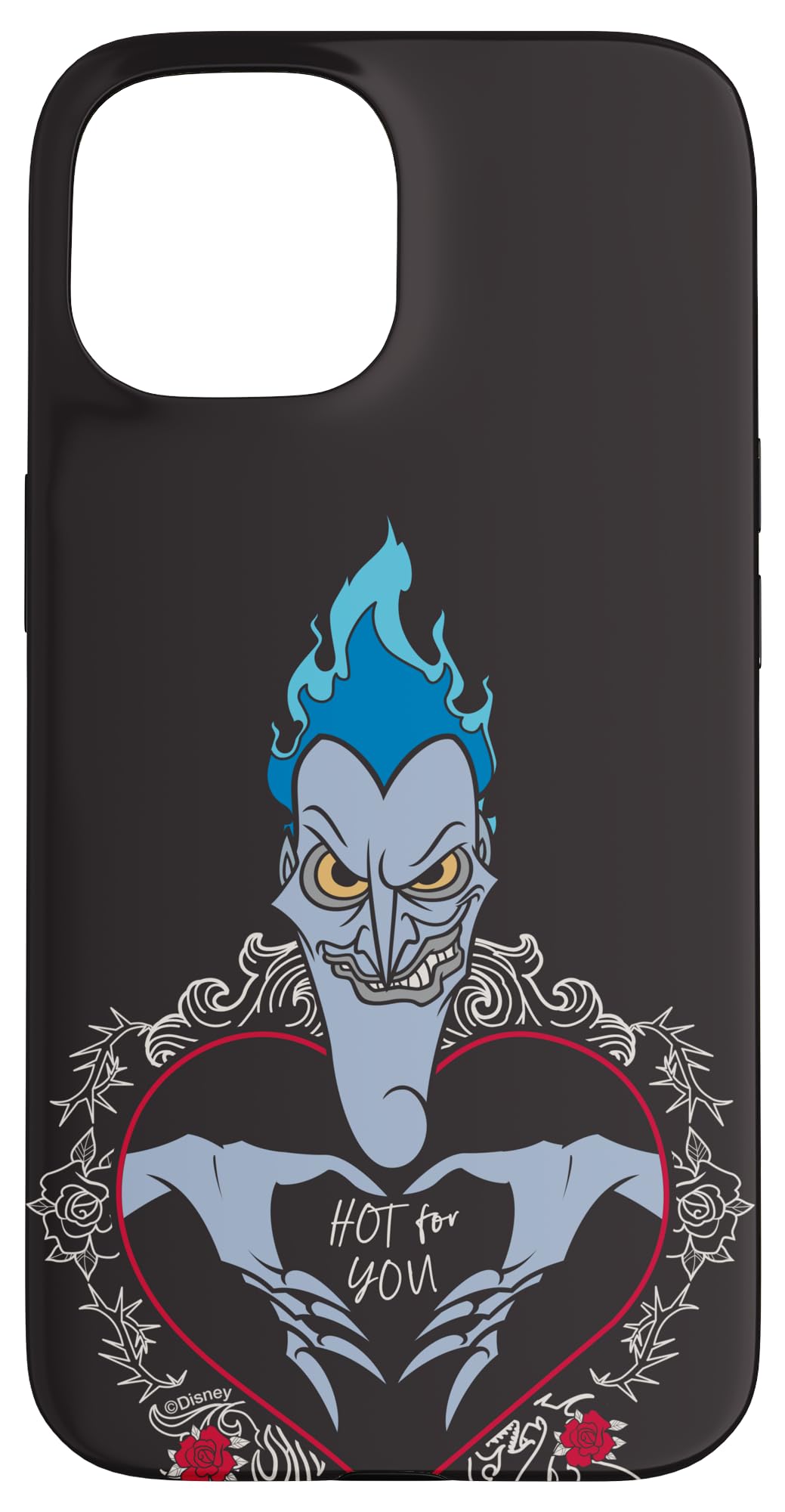 Custodia per iPhone 15 Disney Villains Hades Hercules Hot For You San Valentino