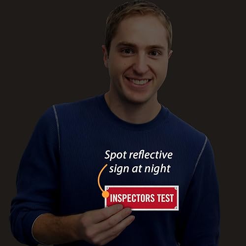 Miniatura 2 de SmartSign - SE-5022-ERE-REF-2x6 Inspectors Test etiqueta  2 x 6 3M grado de ingeniería reflectante 2 x 6 3M EG aluminio reflectante