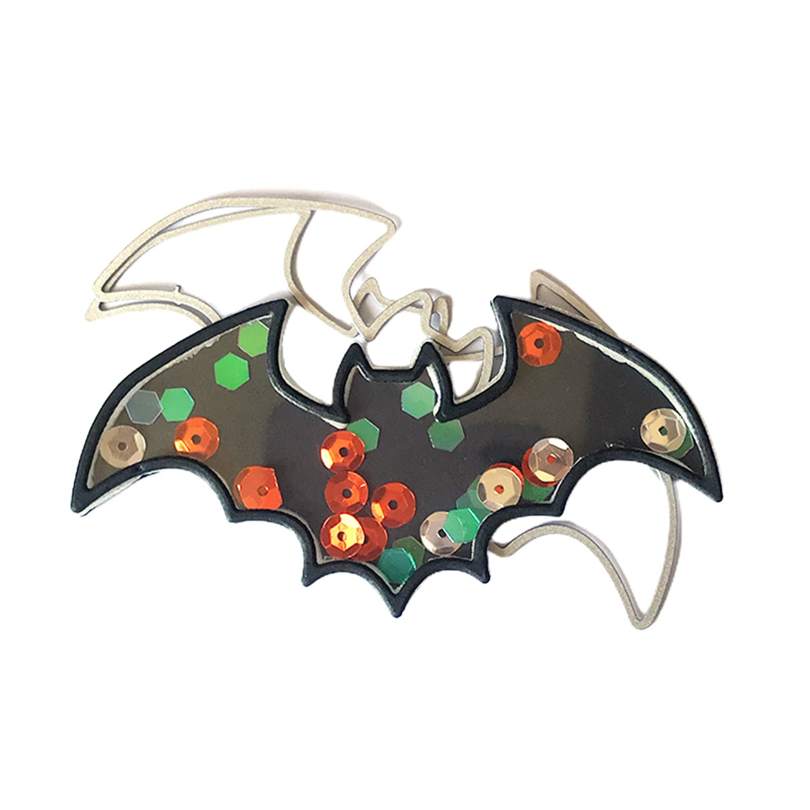 Tsophreniq Halloween Flying Bat Metal Cutting Dies Scrapbooking Embossing Supplies for Children Kids Girls Boy Cutting Dies for Scrapbooking