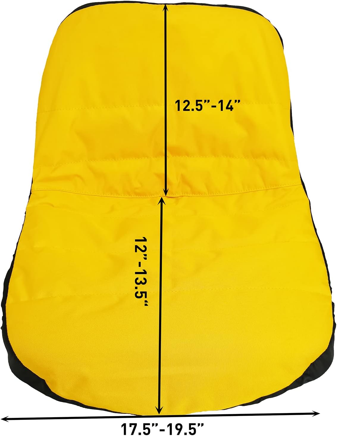Riding Lawn Mower Seat Cover 600D Oxford Cloth Weatherproof Yellow, Medium image 2