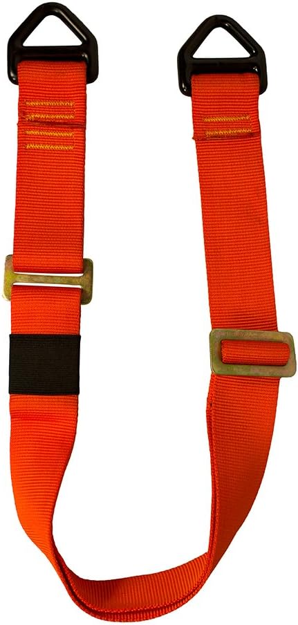 Fusion Adjustable Zipline Lanyard with Delta D Rings 23kN Red