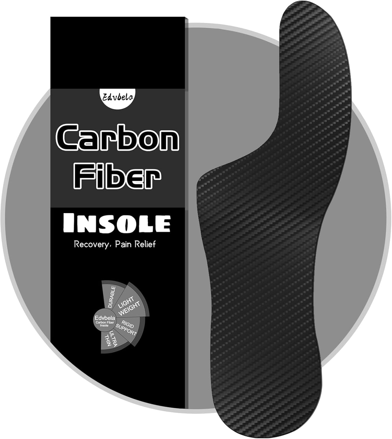 Edvbela Mortons Extension Orthotic, Carbon Fiber Insole for