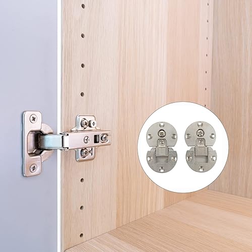 Miniatura 7 de TEHAUX Bisagra plegable para secretaria, bisagra de escritorio, bisagra oculta, mesa de gabinete, bisagras de tapa con solapa plegable, Bisagras