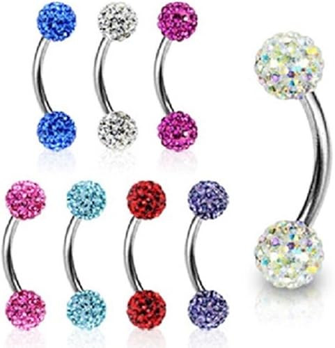 ピアス Monday Edition _ Fleeting Light Point Curved Barbell Amazon.com: (1 piece) LONG Curved Barbell (Starter piercing