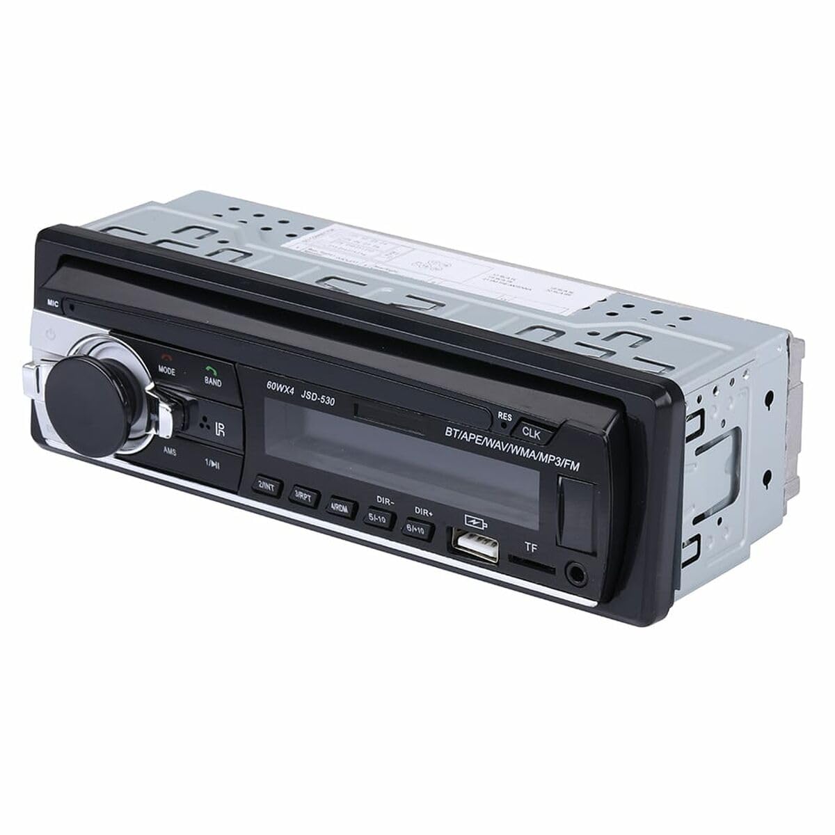 NK Car Radio – 1 DIN – 4 x 40 W – Bluetooth 5.0, AUX Function, MP3 Player and X2 USB, FM Stereo Sound, Hands-Free Calls, Remote Control, LCD Display, iOS & Android (eMark)
