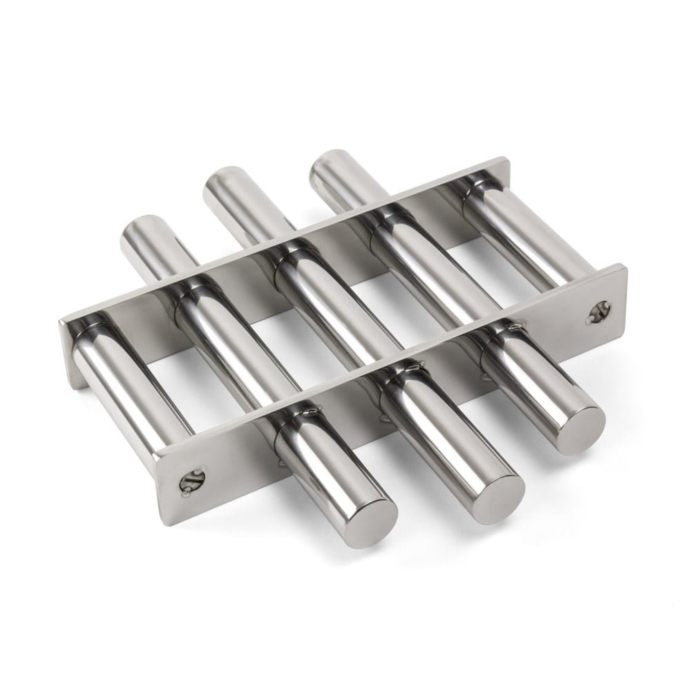 Grid de Separación Magnética de Acero Inoxidable de La Industria Alimentaria Para La Eliminación de Restos Ferrosos - 250mm de Diámetro x 40mm - 10,000 Gauss - 5 Barras
