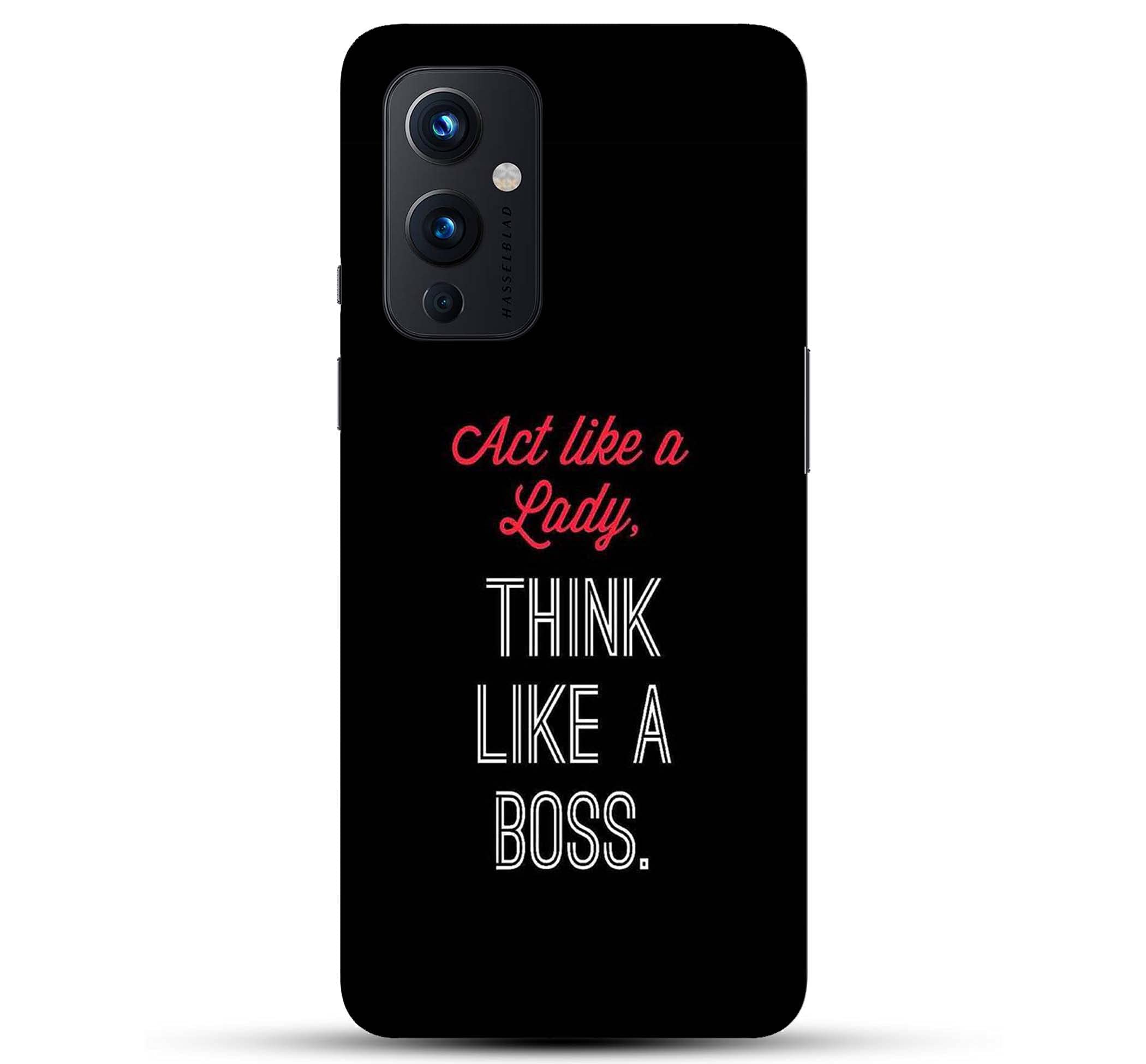 Pikkme Quote - Act Like A Lady Think Like The Boss - Designer Printed Hard Back Covers and Cases for Oneplus 9