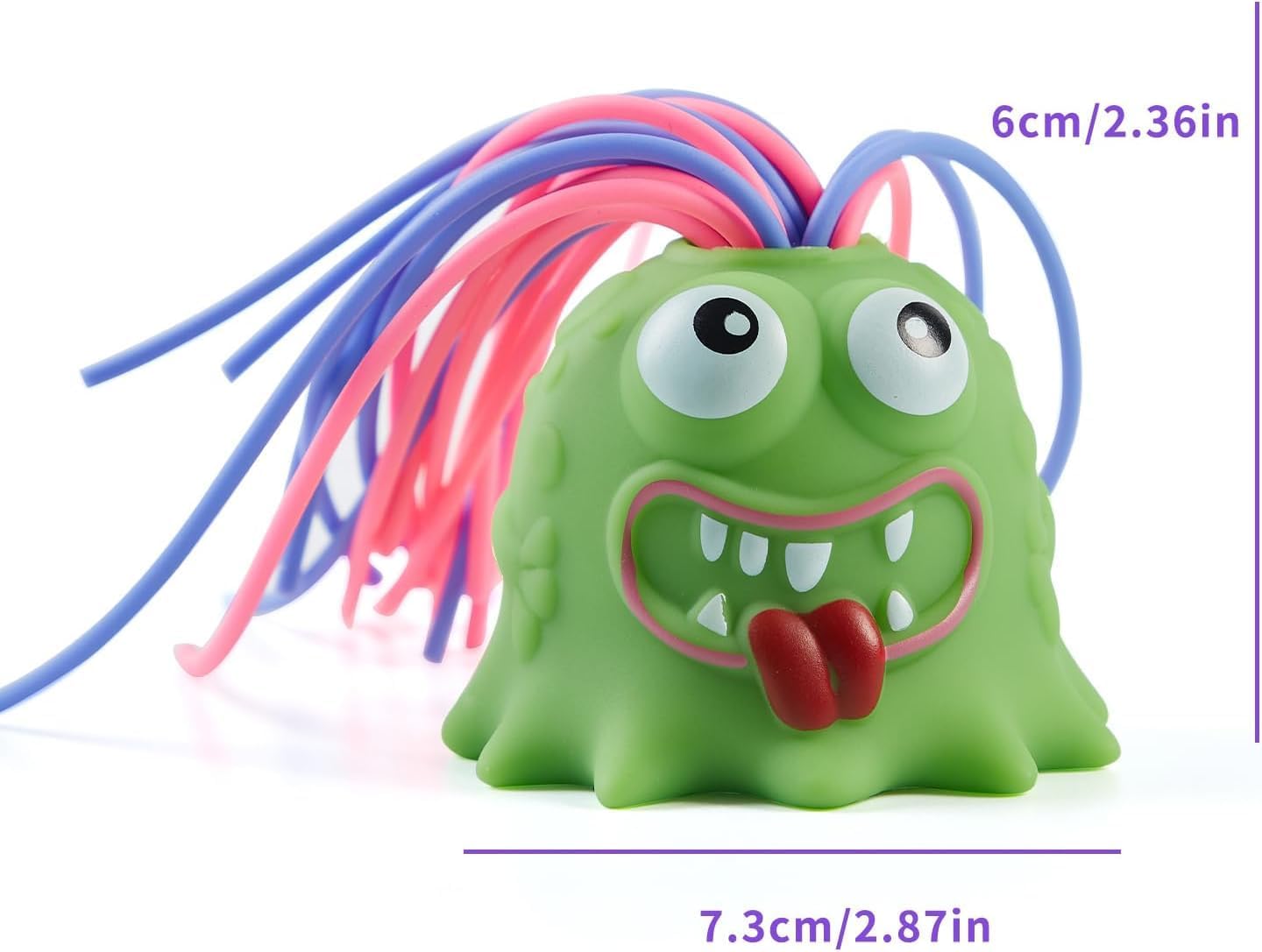 4PCS Fun Hair Pulling Fidget Screaming Monster Toys, Anti Anxiety.Venting Novelty Toys, Different Screams Made by Hair Pulling.