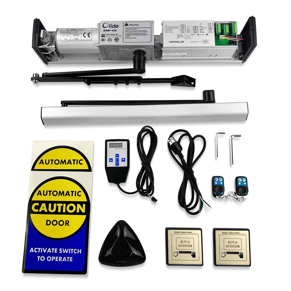 OlideMobile Phone Control Smart Home Automatic Swing Door Operator,Swing Door Closers