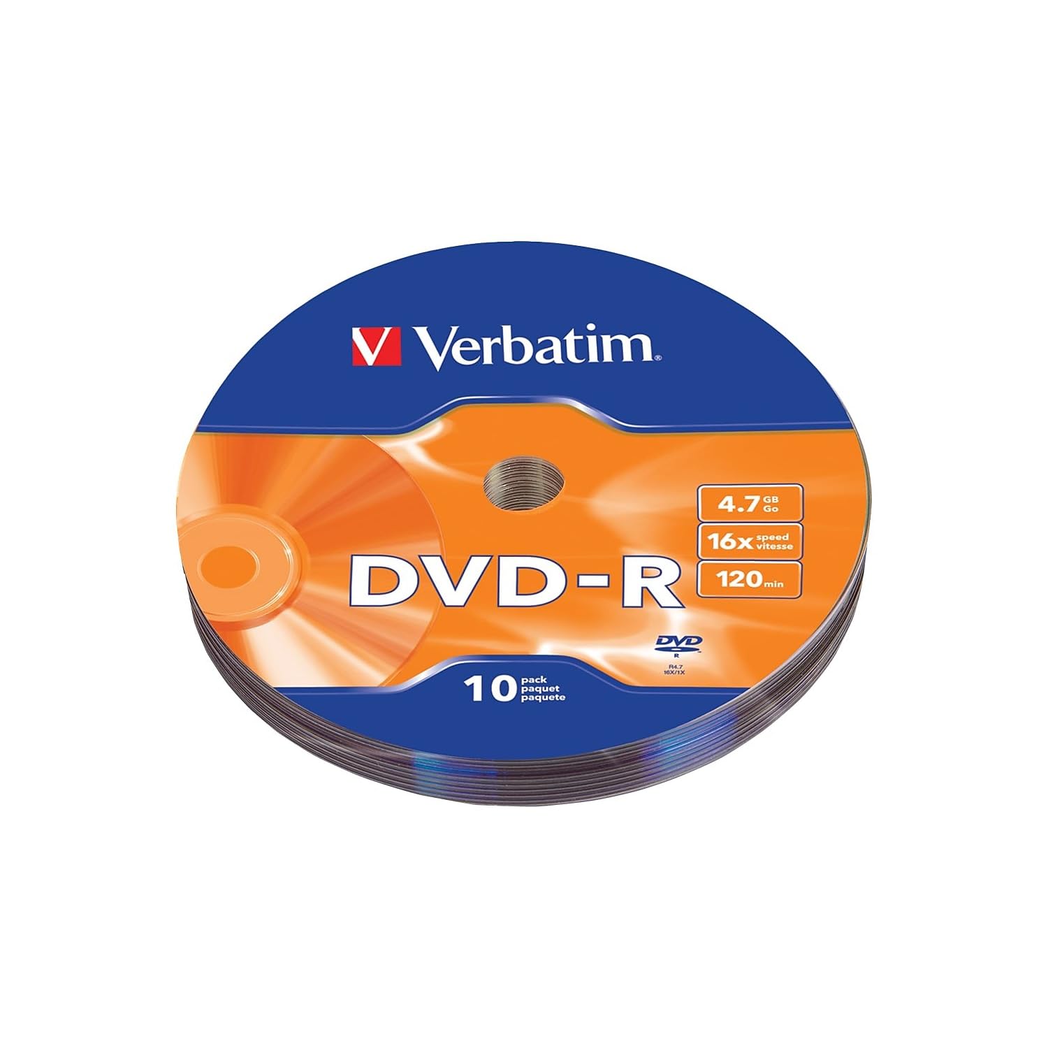 Verbatim DVD-R, 16x, 4.7GB, 10/Pack (97901)