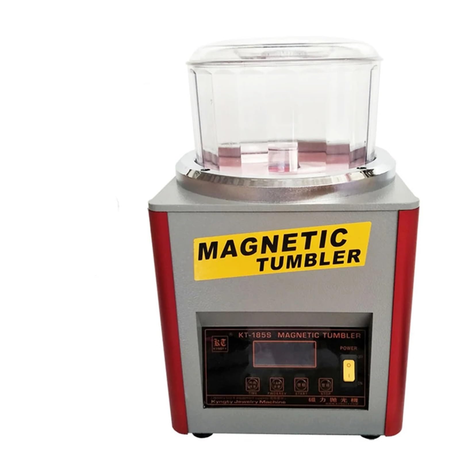 JVDDI Jewelry Tools Gemstone Polishing Machine Magnetic Drum Tumbler