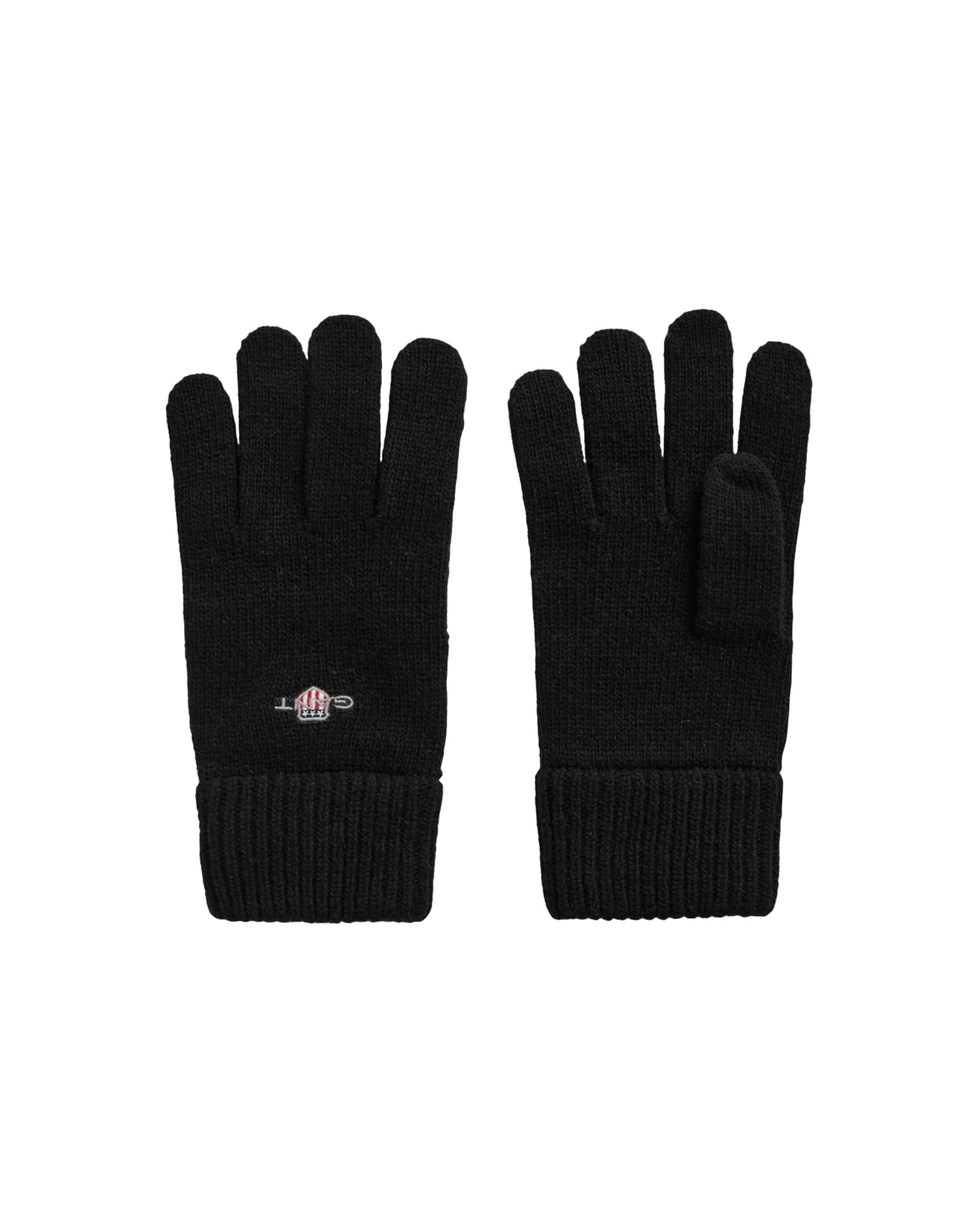 GANT Shield Wool Gloves, Black, Standard