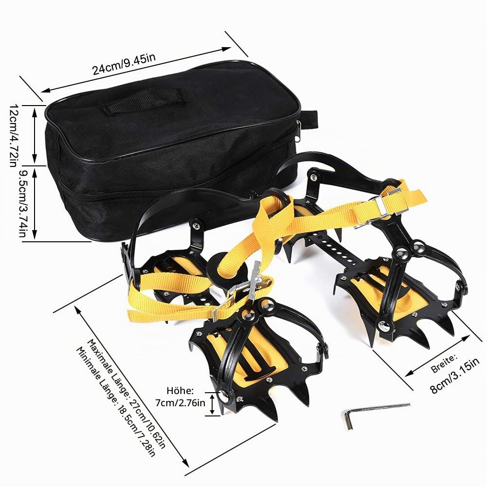 VGEBY Crampon Steigeisen Metallhaken An Kletterschuhe Anti-Rutsch Auf Schnee Oder EIS Extremsport