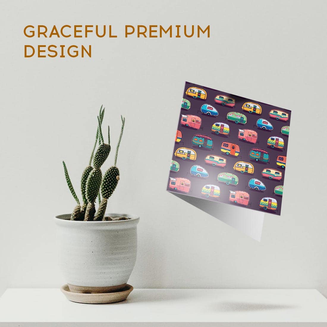 Brthday Card For Her Caravan Vntage Caravan Wth Buntng - Etsy