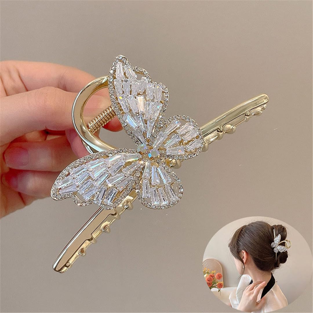 Forcine per capelli cinesi, forcine per capelli con clip grande per donne forcine per capelli con diamante clip per capelli pinza pinza artigli coda di cavallo artiglio clip