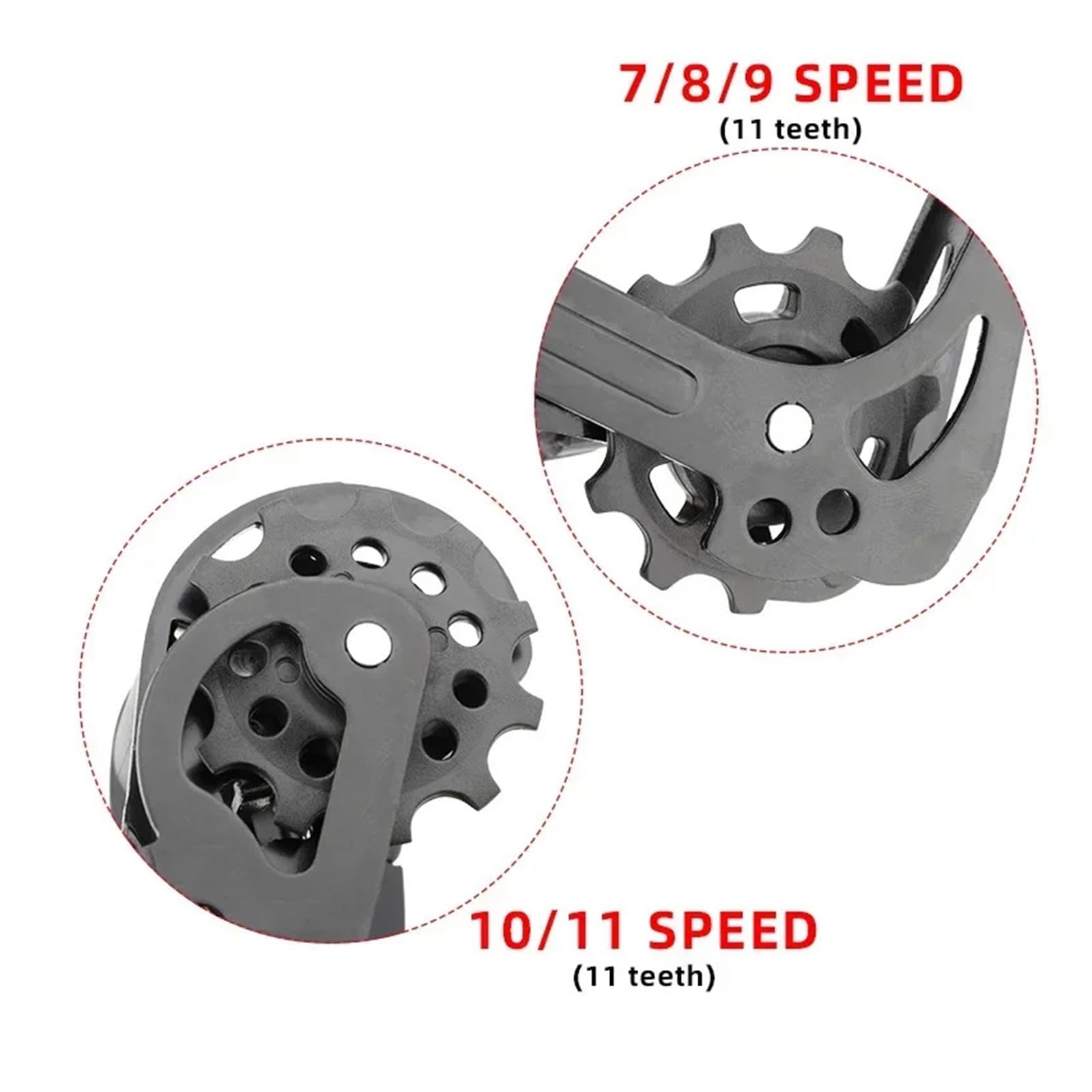 Generico Accessori for Gruppo Bicicletta con Cambio e deragliatore Posteriore for Mountain Bike 7/8/9/10/11