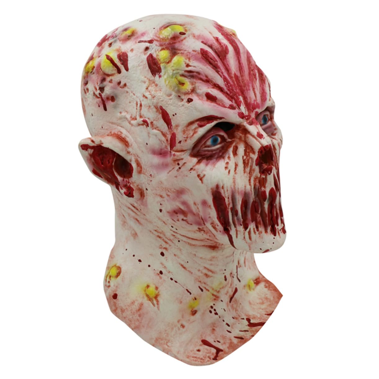 Maschera senza Labbra Zombie Halloween Design Poroso per Visione Chiara Materiale Resistente per Feste in Maschera