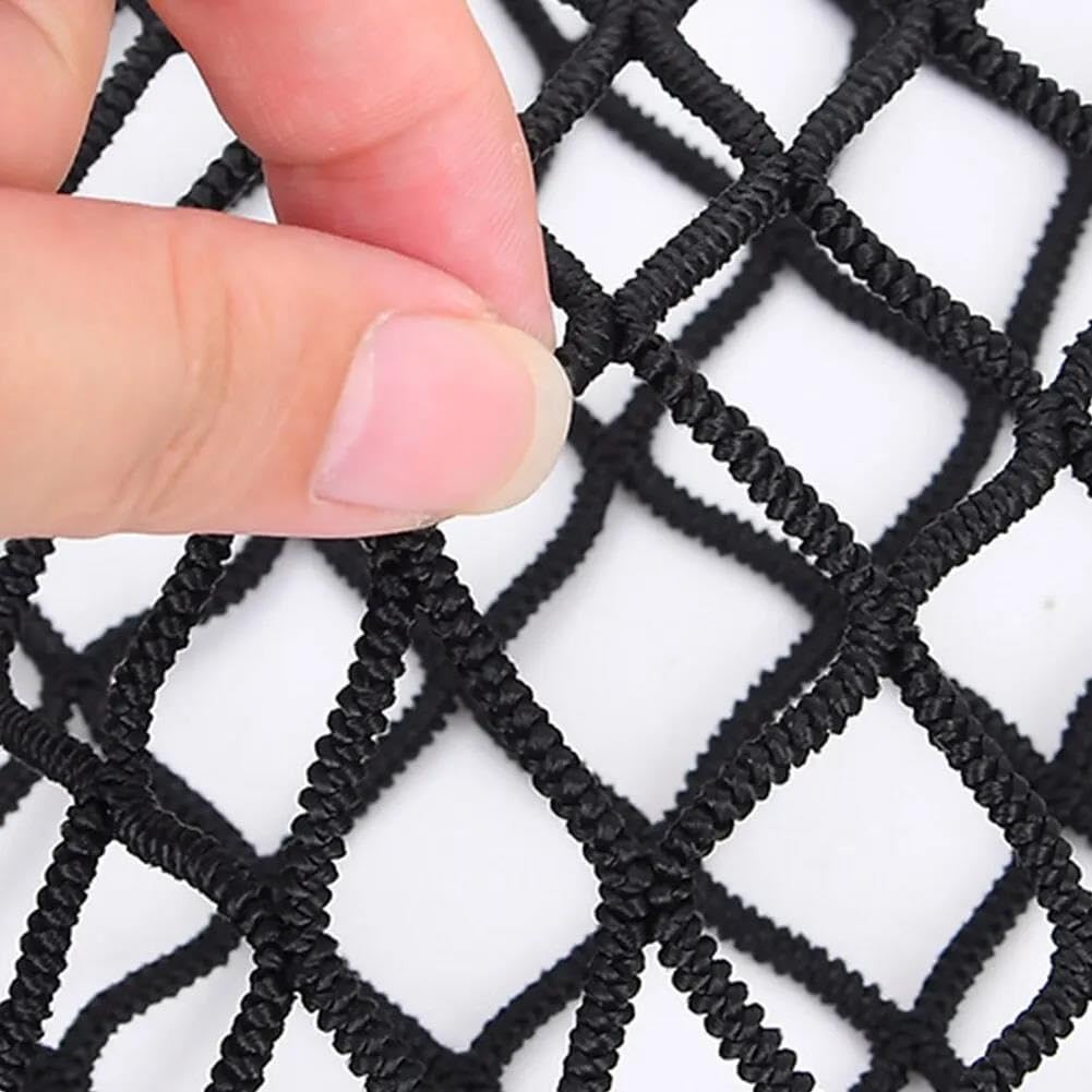 Filets pour Auto Filet De Chargement Hautement Élastique pour Camionnette, 4'x4', Extensible Jusqu'à 7'x7', Double Couche, pour Ford SVT pour Tundra Filet Coffre Voiture(A)