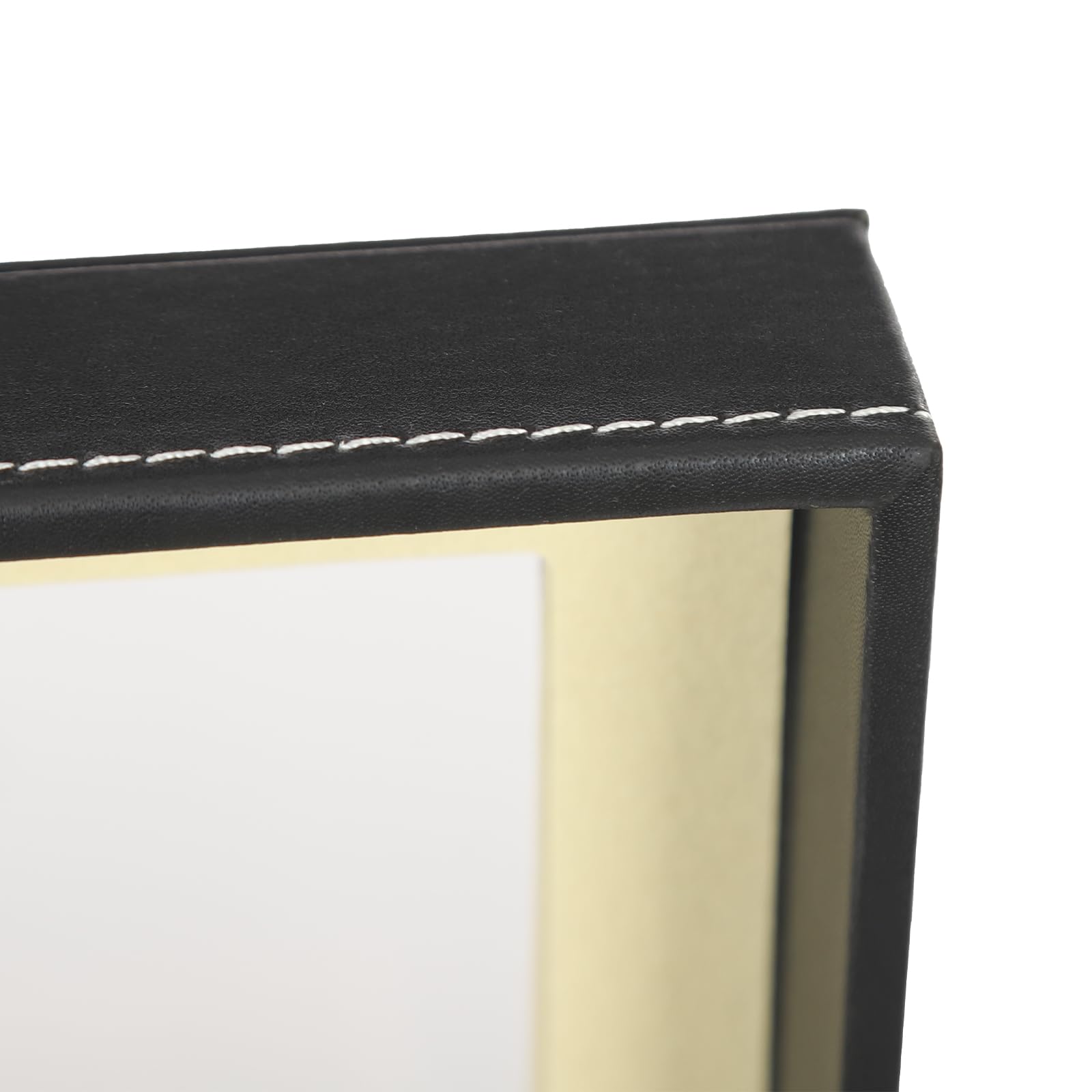 Brillenbox zur Aufbewahrung von 24 Brillen, Dreistufige Brillenkoffer mit Schloss und Schlüssel, Brillenkasten Brillenaufbewahrung für Sonnenbrille, Schwarz, 34 x 25 x 19 cm