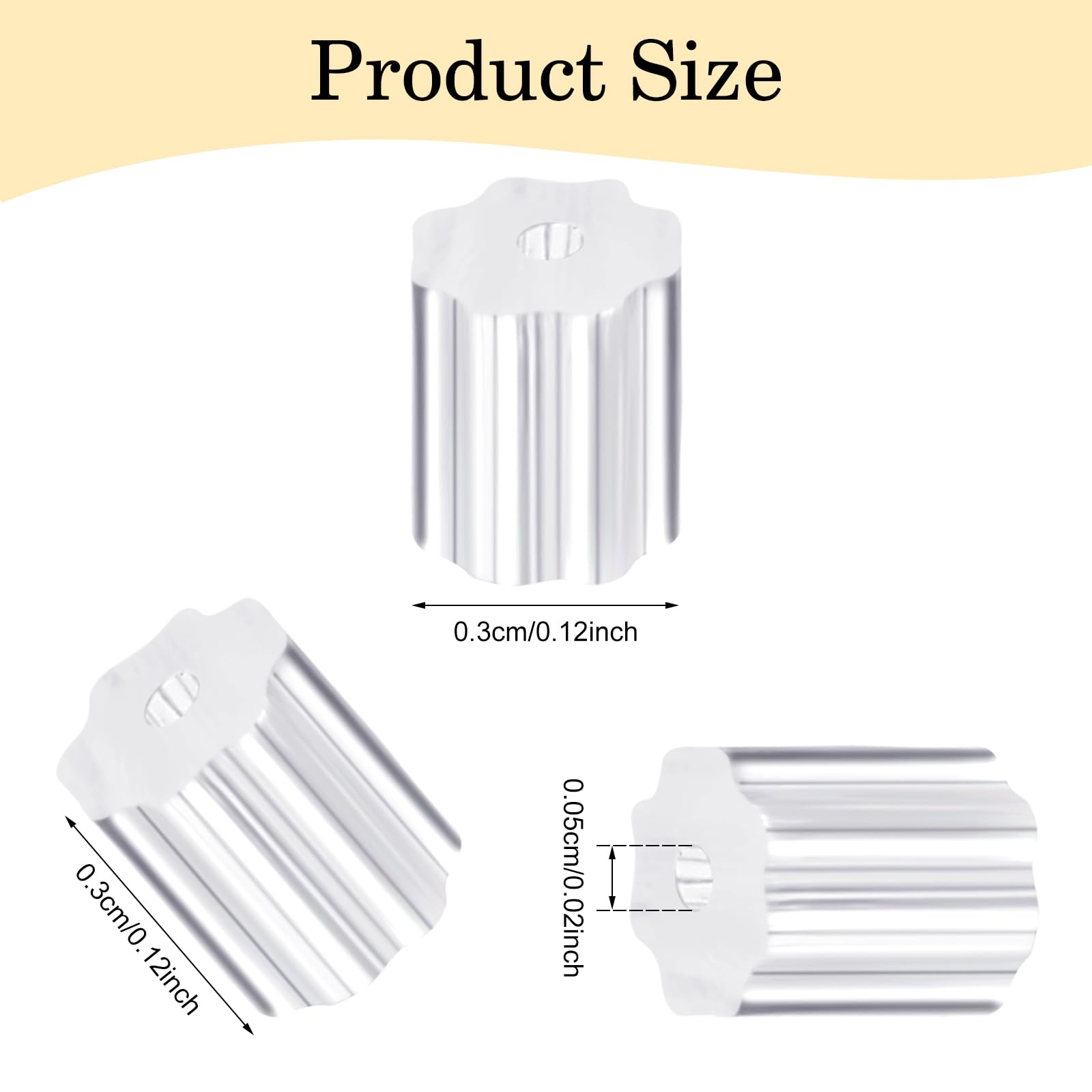 8er-Set Ohrstecker-Verschlüsse In Silber - Flache Sicherheitsclips Für Ohrringe, Hypoallergen & Nickelfrei