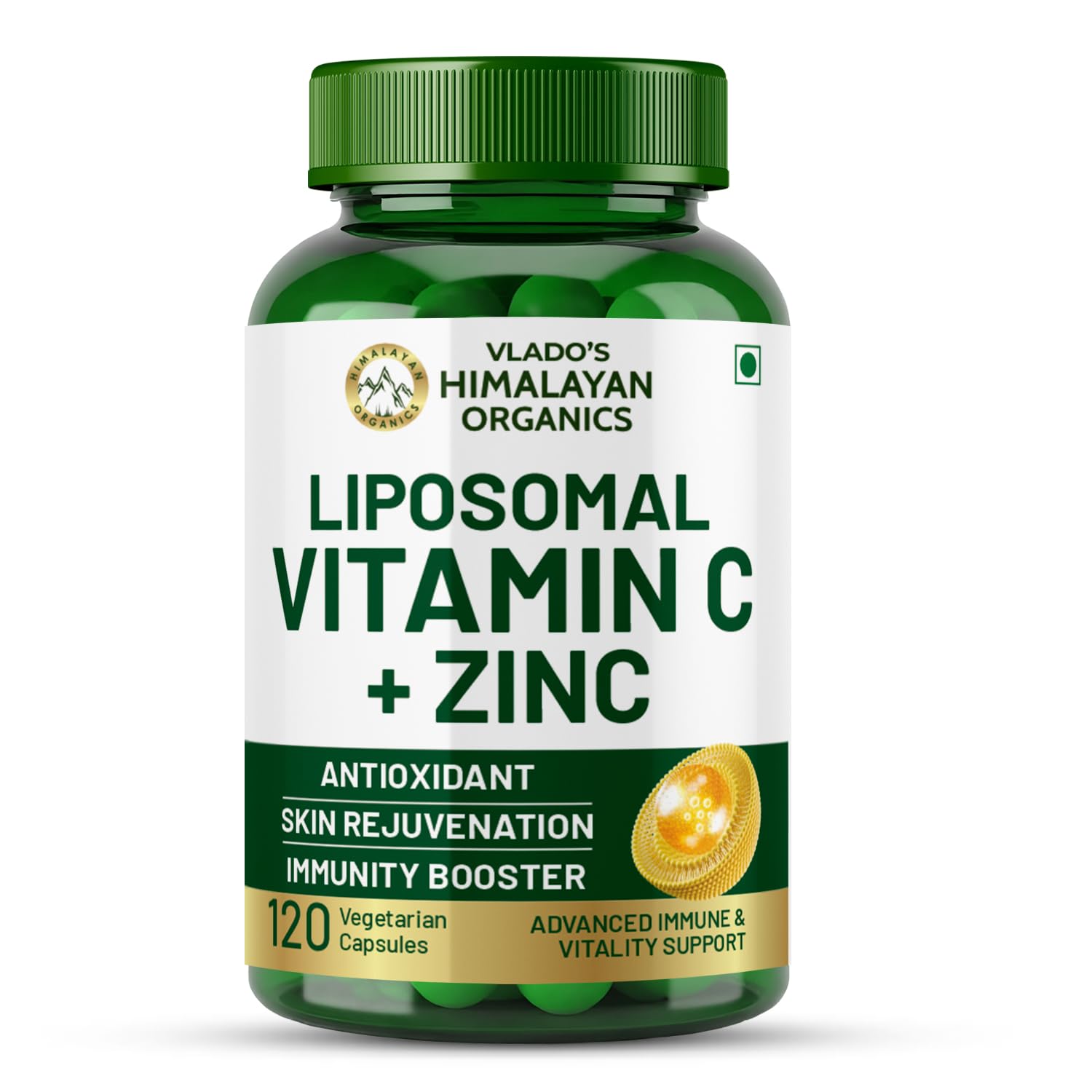 Vlado’s Himalayan Organics Plant Based Vitamin C with Zinc - 120 Veg Capsules-image-29