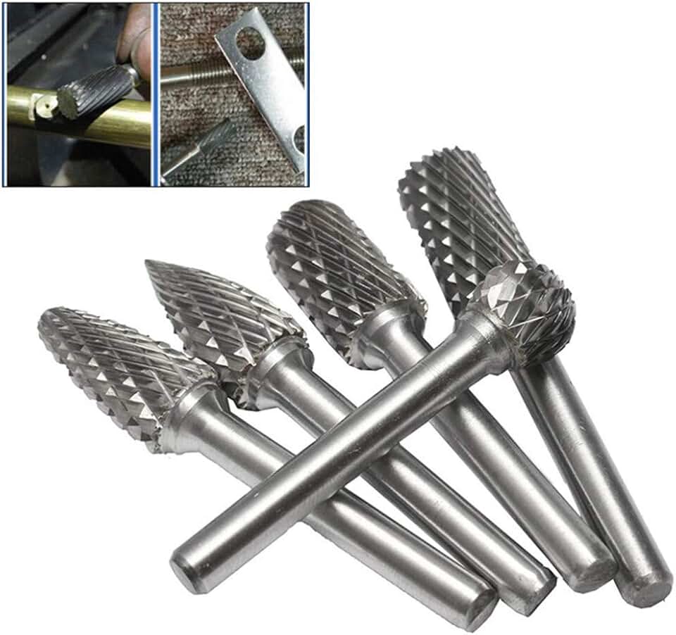 Set Di Frese In Metallo Duro, 10 Pezzi Frese Rotanti In Carburo