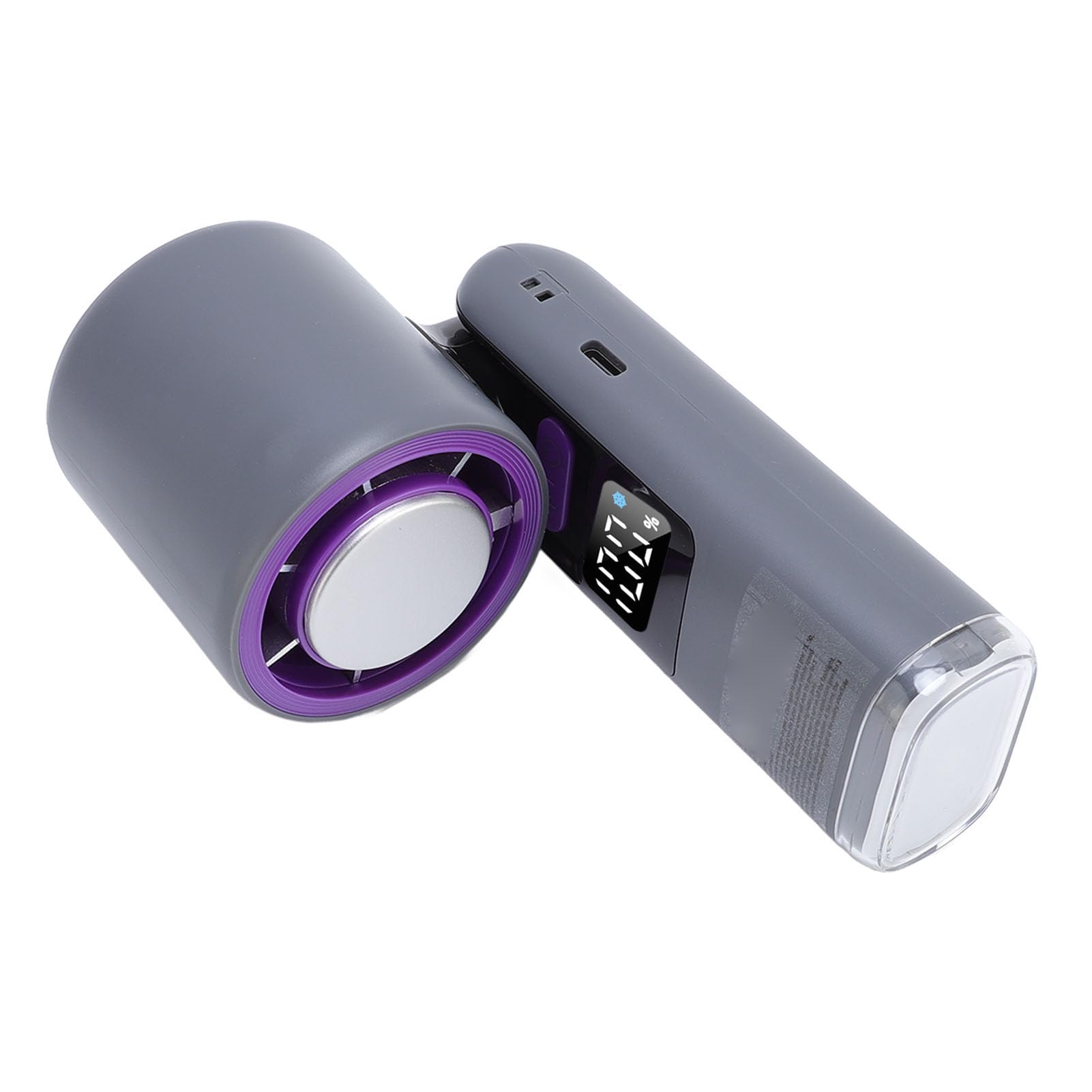 Fan Portatile Portatile, Ventola di Raffreddamento Portatile Tascabile Pieghevole con Display Digitale, Mini Ventilatori Ricaricabili USB Fan Personali per Donne Che Viaggiano