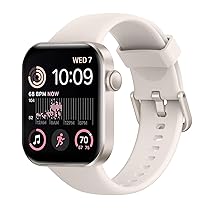 Smartwatch Uomo Donna, 1.85″ Orologio Smartwatch con Effettua, Risposta Chiamate, 140 Sportive Smart Watch con Contapassi, Sonno, Cardiofrequenzimetro, SpO2, Impermeabil IP68 Smartband per Android iOS