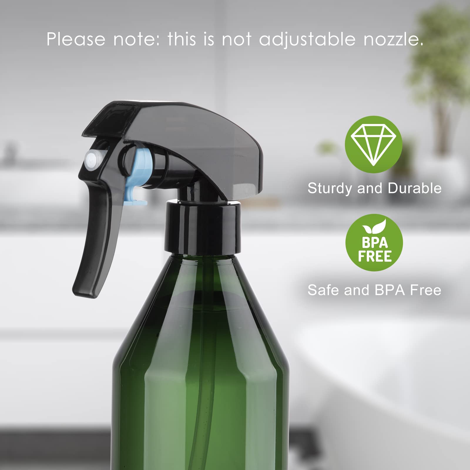 Bottiglie Spray Vuoto 400 Ml - Spruzzino Nebulizzatore Riutilizzabile Per Piante E Pulizie - Foto 6