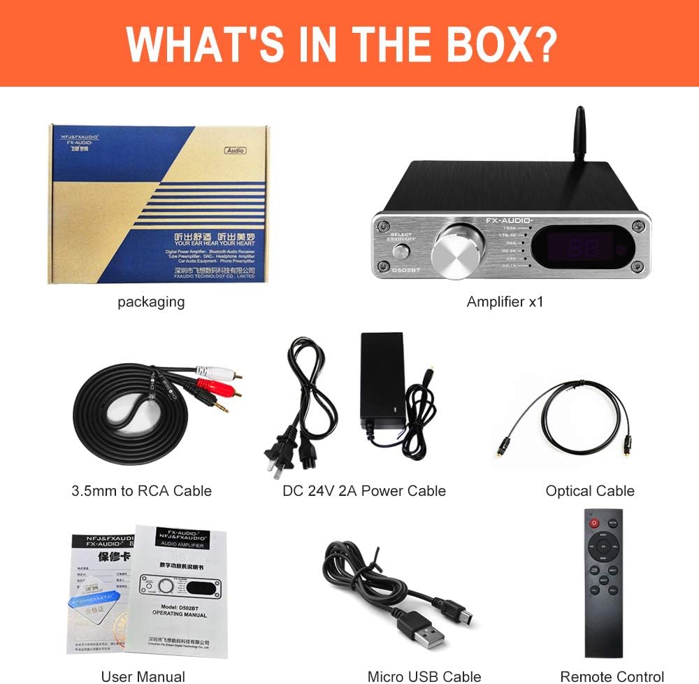 60% оƒƒ Dіѕсоunt FX AUDIO 2.1 Channel Bluetooth Power Amplifier Home Audio Class D Amplifier with Subwoofer Output TAS5342A Hi-Fi Stereo Mini Small Optical Audio Amp DC 24V 4A Power Supply D502BT (Silver) Uр Tо 40% оƒƒ FX AUDIO 2.1 Channel Bluetooth Power Amplifier Home Audio Class D Amplifier with Subwoofer Output TAS5342A Hi-Fi Stereo Mini Small Optical Audio Amp DC 24V 4A Power Supply D502BT (Silver)