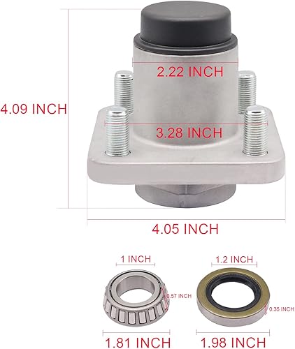 Miniatura 4 de Conjunto de cubo de rueda delantera para carritos de golf EZGO TXT Medalist G&E 2001 en adelante 70895G01