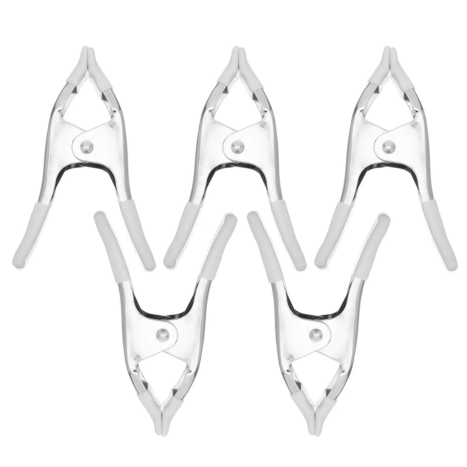 Abrazaderas de resorte de Metal de alta resistencia, Clips de fondo de fotografía resistentes for soportes de fondo, abrazadera de fijación, 5 uds.