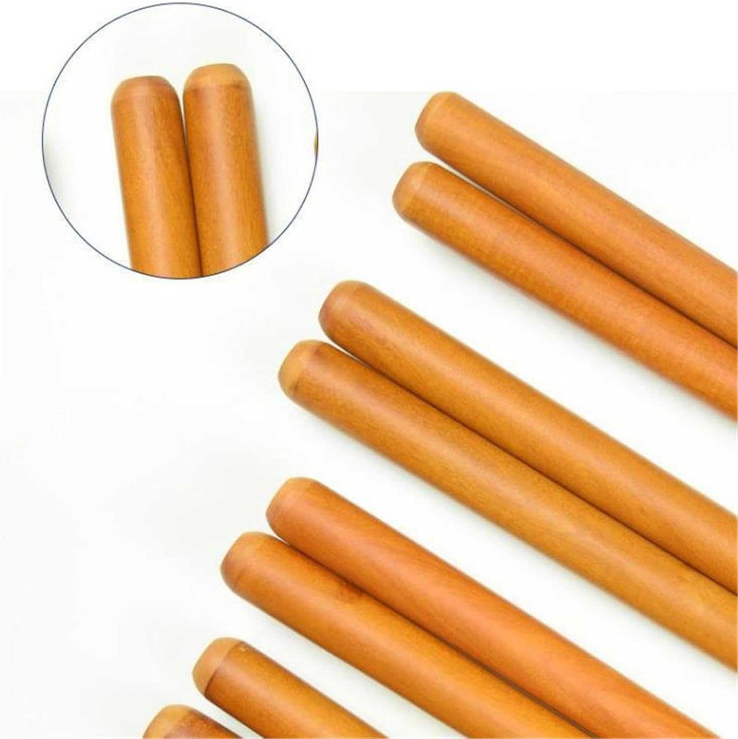 和太鼓バチ 子供向け 材質：ホオ 太さ20mm Ｘ 長さ330mm 和太鼓 太鼓 バチ 太鼓のバチ ドラムスティック ドラムスティック 子供用ドラムスティック 楽器 初心者 入門(30cm)