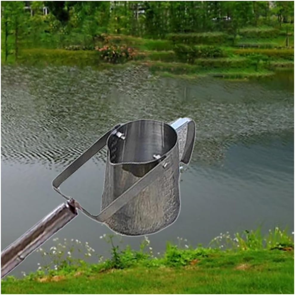 Telescopic Water Sampler - 304 Stainless Steel Sampling Rod and 500ml Sampling Bucket for Rivers Lakes Reservoirs Water Testing,2.0ft~4.9ft